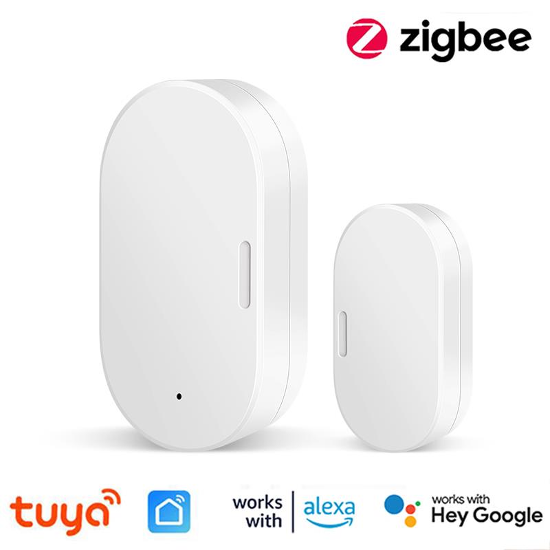 Tuya Zigbee 3.0 Магнитный датчик двери и окна Беспроводное подключение Умный дом Беспроводные детекторы двери Магнитная автоматизация двери