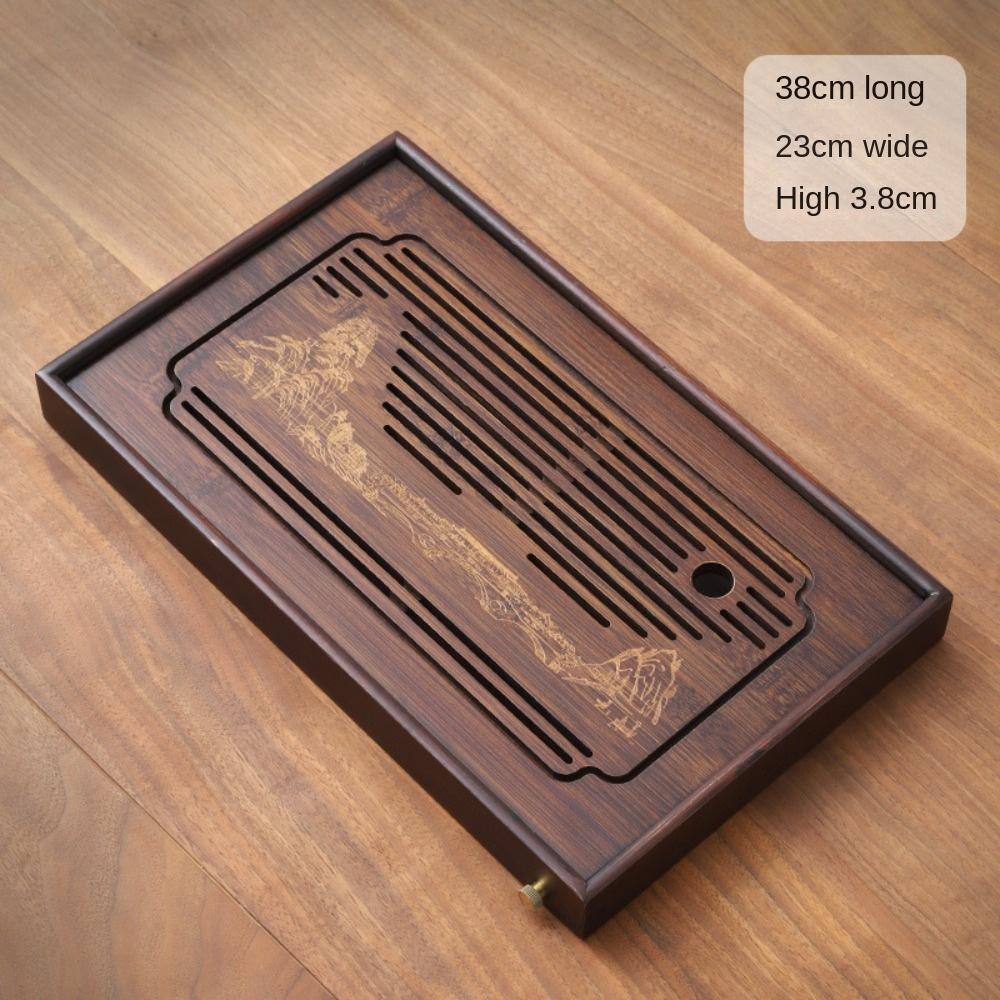 Бамбуковый чайный поднос Портативный набор для чая Кунг-фу Домашний чайный столик