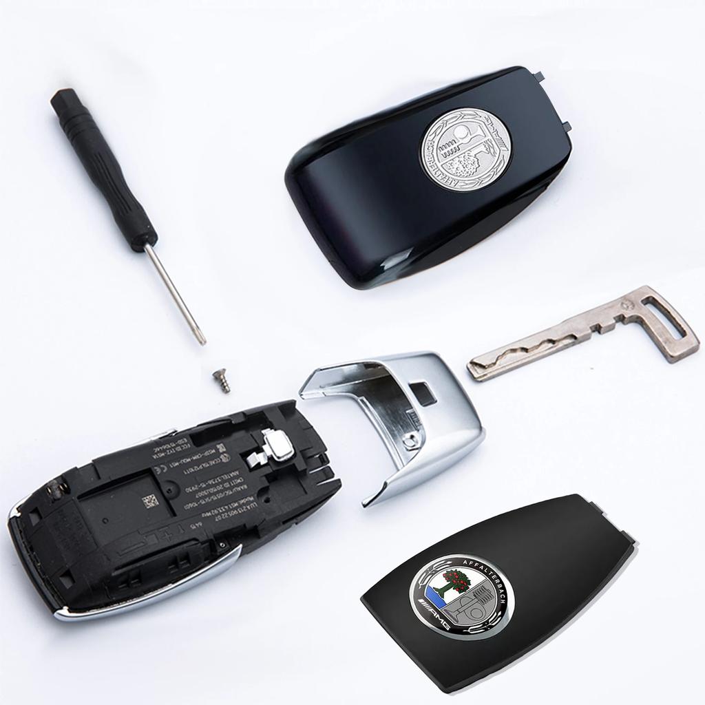 Автомобильная наклейка для Mercedes-Benz AMG W210 W212 W202 W205 W207 E63 AMG GT GLS G63 Яблоня Чехол для ключа Класс A Класс C Класс E