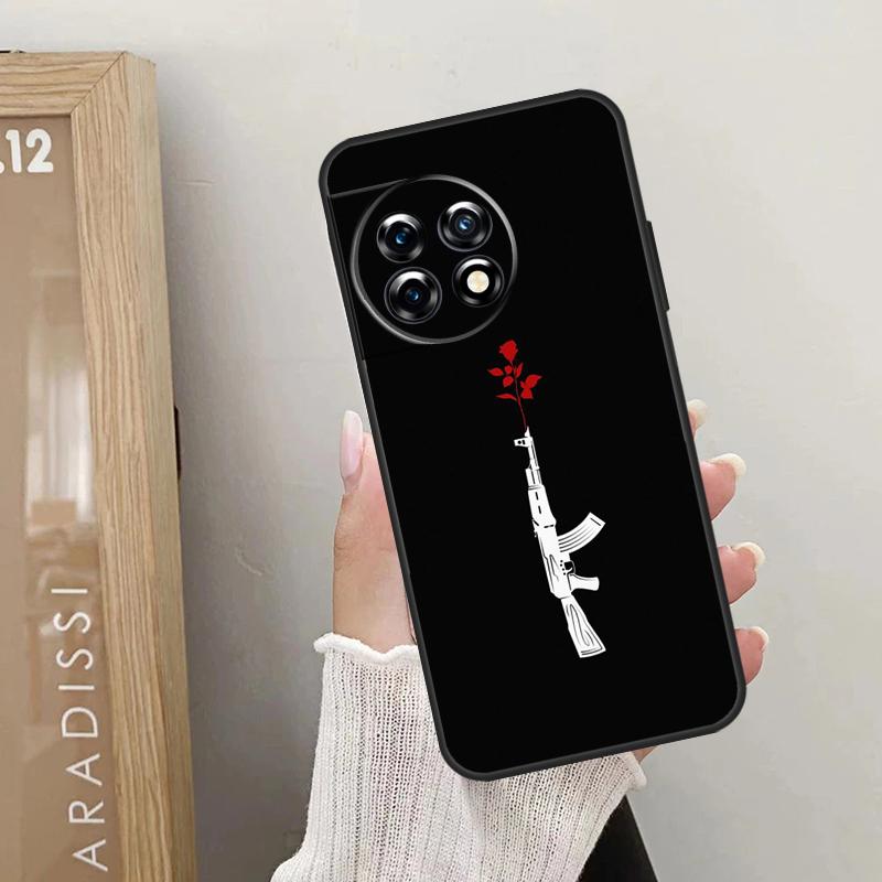 AK 47 Gun Case For OnePlus 11 12 9 10 Pro 9R 10R 10T 12R OnePlus Nord N30 N20 N10 CE 4 2 3 Lite Cover