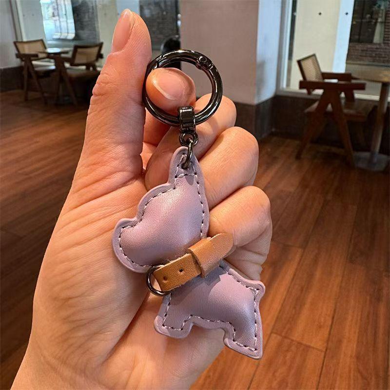 Handmade French Bulldog Keychain, Cute Dog Car Key Holder, Creative Couple Gift, Premium Bag Charm Accessory