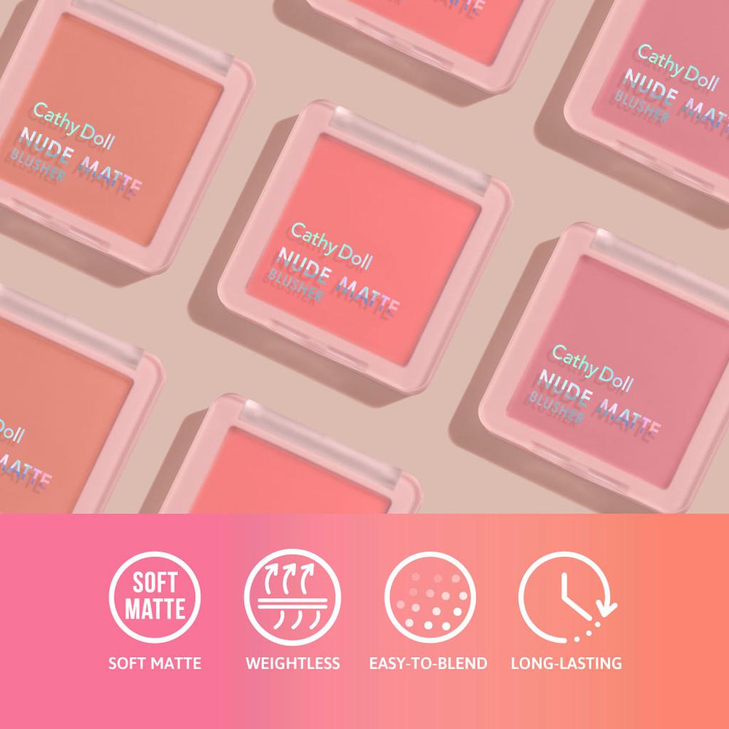 Karmart CATHY DOLL NUDE MATTE BLUSHER 6 г - Тайский косметический макияж