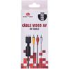 AV Video Cable - FREAKS AND GEEKS - PS1/PS2/PS3 - Black - Wired - 3-year Warranty