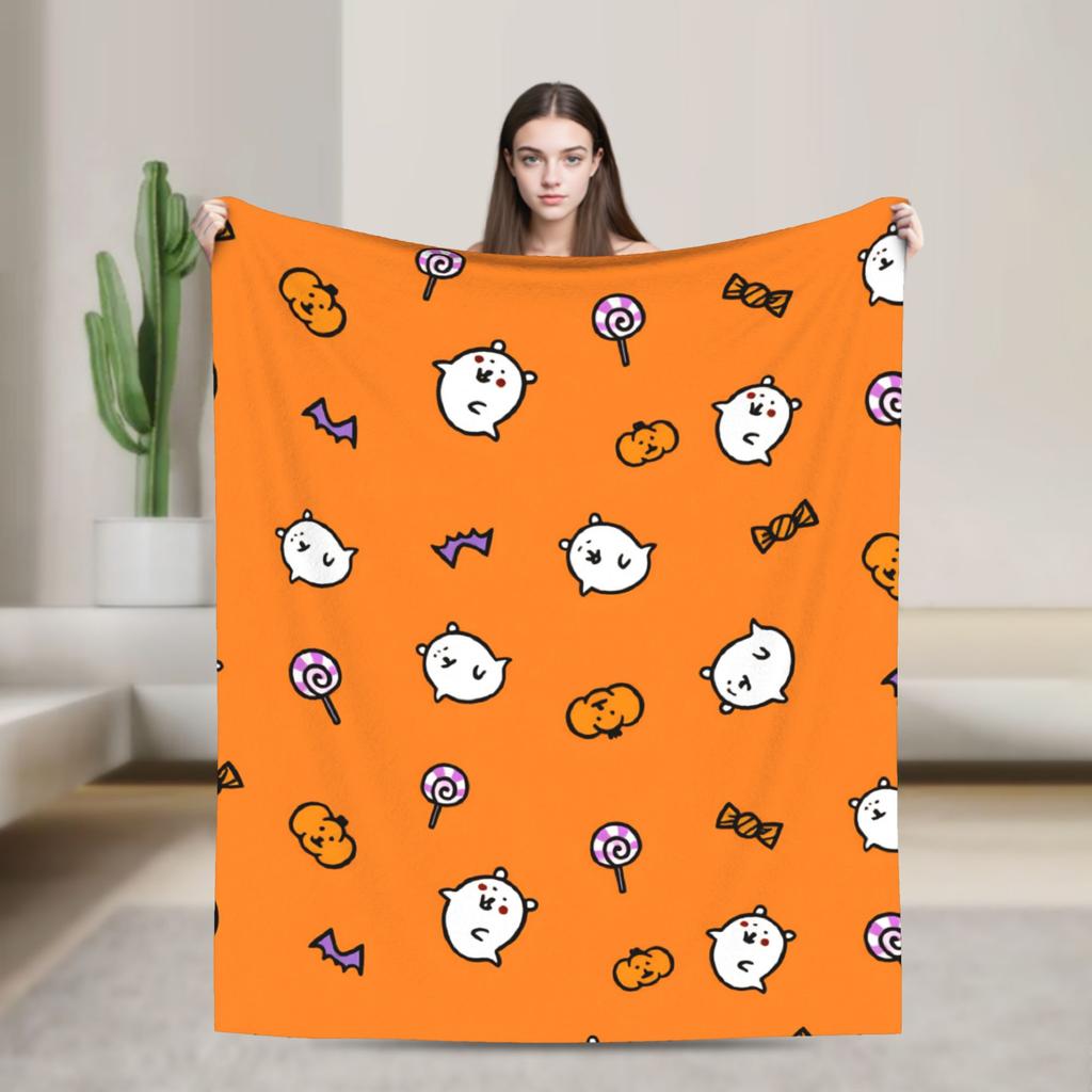 Joke Bear Flannel Blanket Winter Warm Soft Throw Blanket for Girls Boys Couch Chair Street Trend Bedspread Sofa Bed Cover