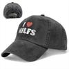 Модная бейсболка I Love Milfs в стиле унисекс, джинсовая шляпа Snapback с эффектом потертости для активного отдыха, неструктурированные мягкие кепки, шляпа