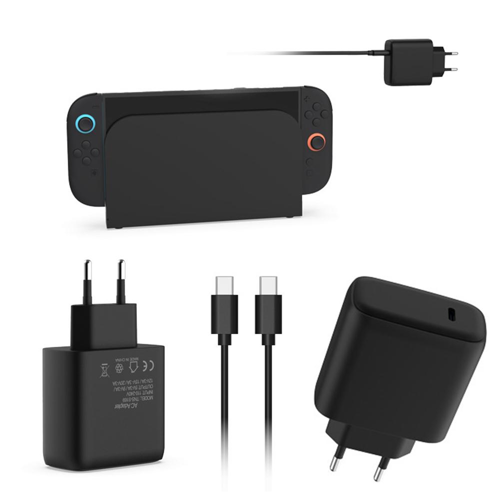 60 Вт AC-адаптер питания с кабелем USB C для аксессуаров Nintendo Switch2 Настенное зарядное устройство Тип C Зарядное устройство для Switch/OLED