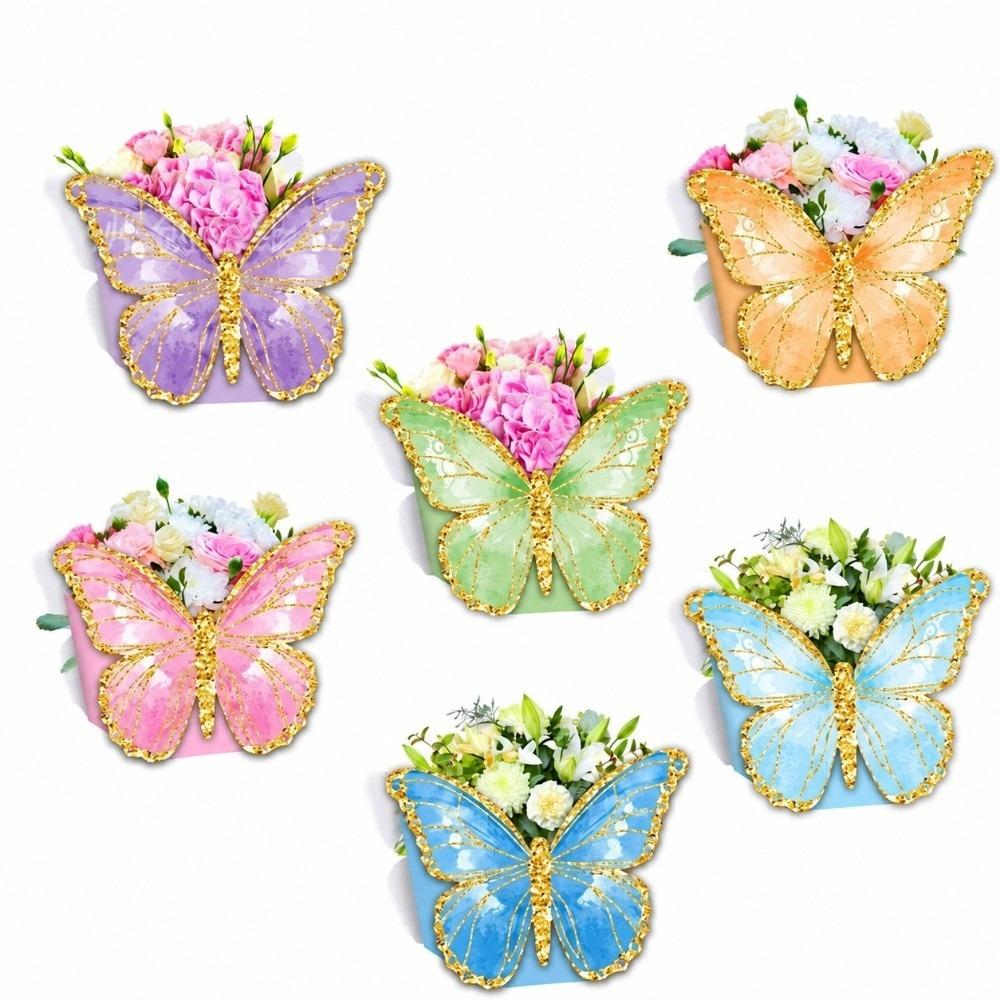 12PCS Paper Butterfly Centerpieces Butterfly Themed Candy Box Home Celebration