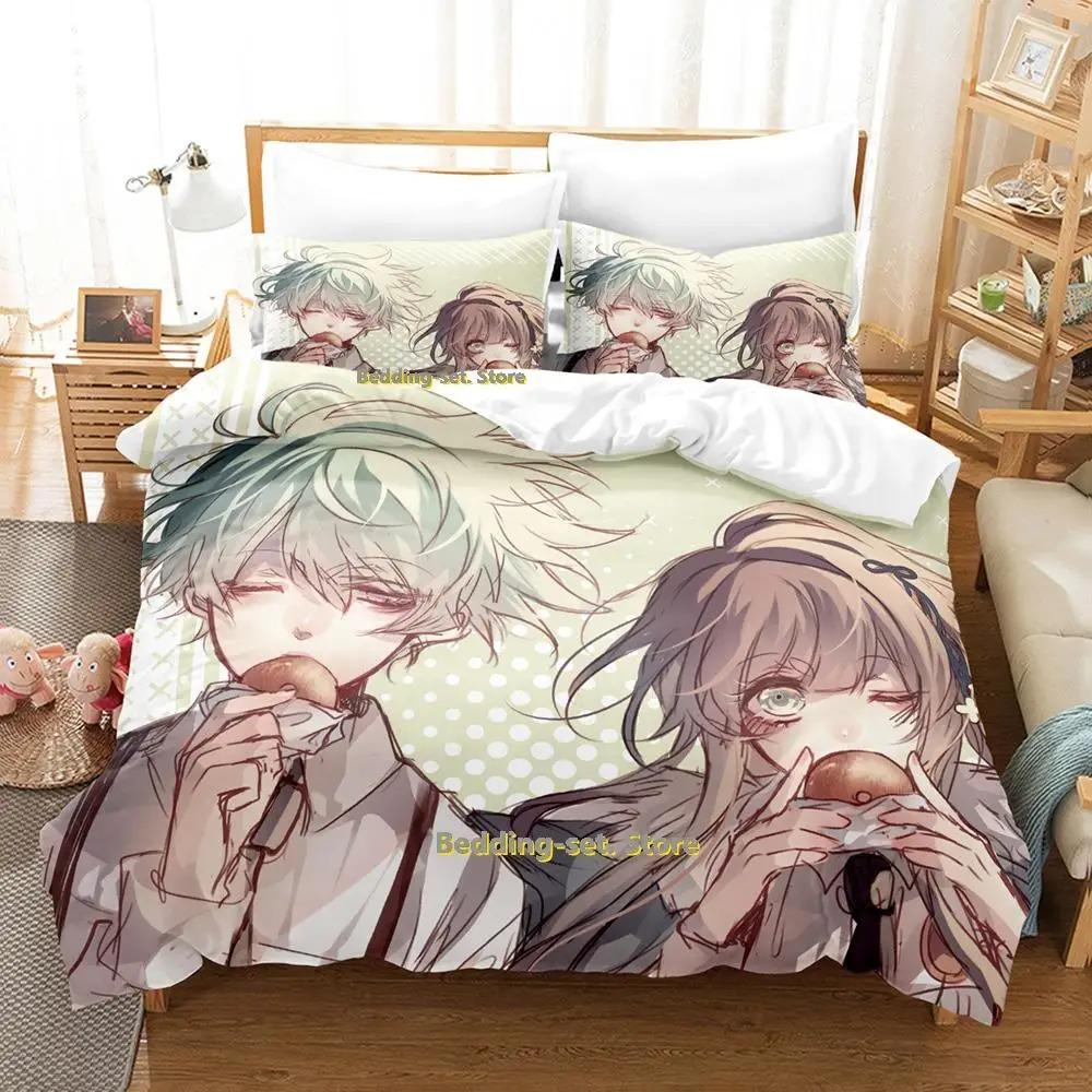 Новый комплект постельного белья Collar x Malice Single Twin Full Queen King Size Bed Set Adult Kid Bedroom Duvetcover Sets Anime lit