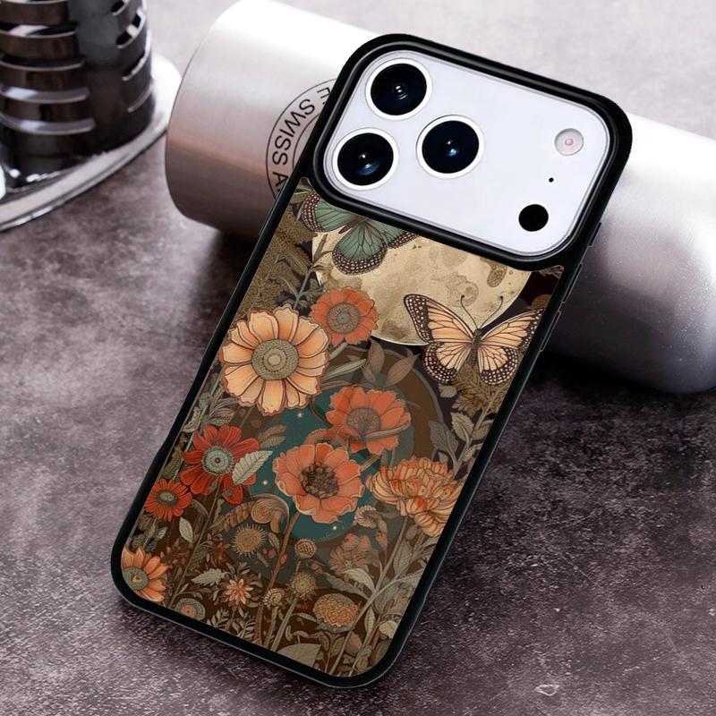 Cottagecore Floral Sun Phone Case For iPhone 17 16 15 14 13 12 11 Pro Max Plus 17Air Soft Silicone Cover