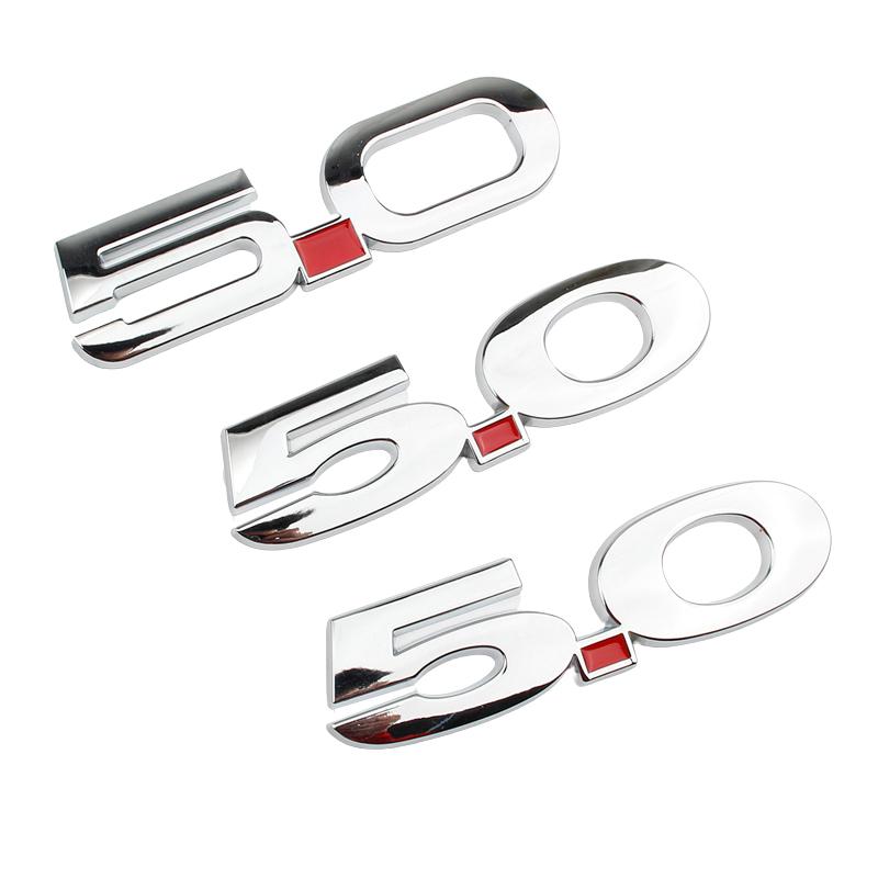 Car 3D Metal 5.0 Logo Decals Sticker For Ford Mustang GT GT50 2021 2020 2019 2018 Rear Trunk Body Badge Emblem Styling Stickers