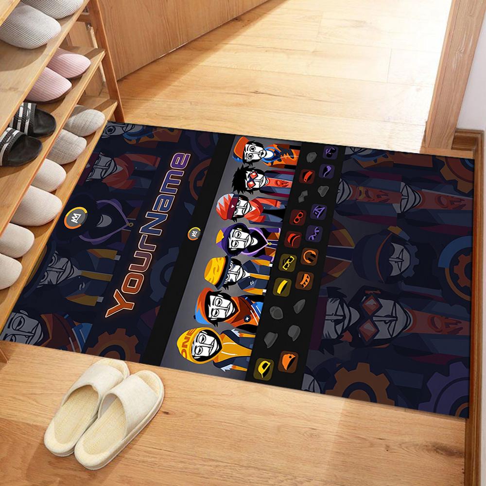 Incredibox Customized Name Carpet Design for Bedrooms Foyer Kitchen Dining Room Antislip Carpet Office home decor Gift for Festivals