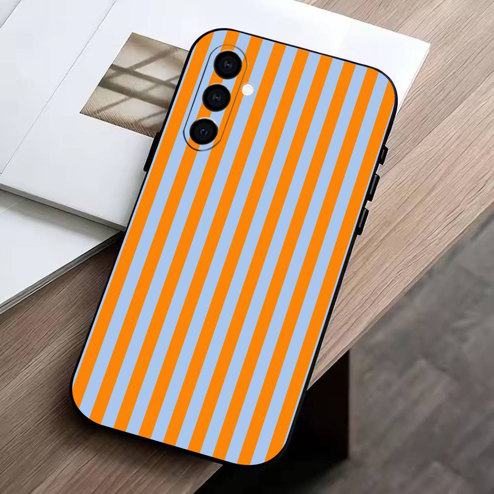M-Многоцветная полоска Чехол для телефона Для Samsung Galaxy A73,A72,A71,A70,A53,A52,A51,Другие Мягкий черный чехол