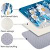 1Pcs Rose Pattern Floor Mat Flower Kitchen Polyester Rug Non-Slip Colorful Indoor Carpet, For Home Bathroom Bedroom Living Room Decor