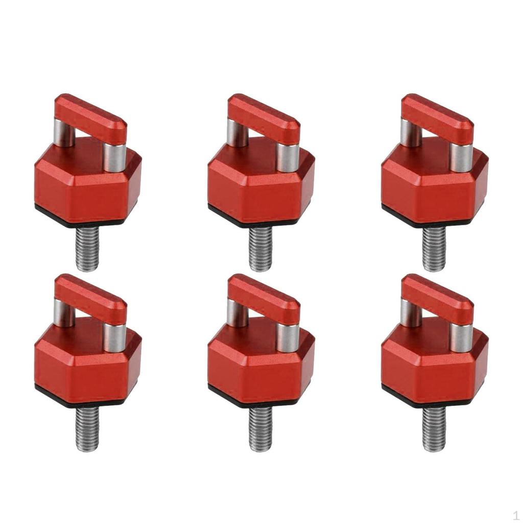 6 шт. болты для жесткой крыши Винт с накатанной головкой Простая установка Прочный с D-образным кольцом Быстрое снятие для