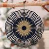 Solar-Powered Wind Chime with Sun & Moon Mandala – 3D Rotating Metal Outdoor Decor for Garden, Patio, or Balcony | No Batteries Needed