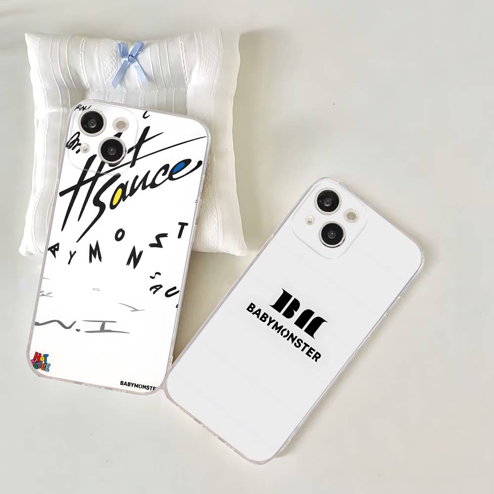 B-Baby M-Monster K-Kpop Phone Case For IPhone 11 13 16 12 17 14 15 Pro Max Plus Soft Clear Back Cover Coque