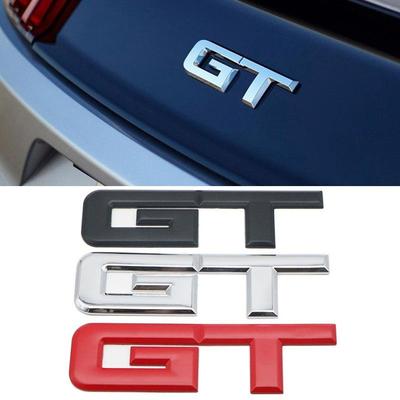 3D металлический логотип автомобиля gt наклейка для Mustang auto задний багажник буквы шрифт автомобиль задний багажник кузов эмблема наклейки