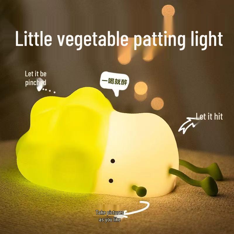 Big Face Rabbit Night Light - Bedside Atmosphere and Sleep Lamp