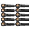 10pcs RC Tie Rod End Plastic Material Black 2.5mm Aperture 23mm Height Ball Head Holder Tie Link Rod End for 1 10 RC Car