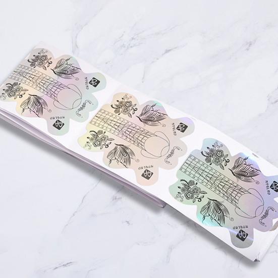 Практичные наклейки для наращивания ногтей, сильная липкость, очаровательный блестящий визуальный эффект