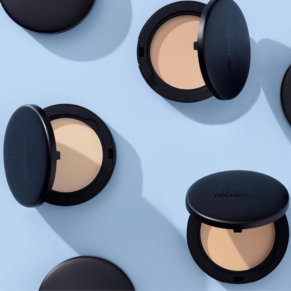 Revlon ColorStay Longwear UV Pressed Powder SPF42 Face Powder 002, Buff, Long-Lasting, PA++++, Shine-Preventing