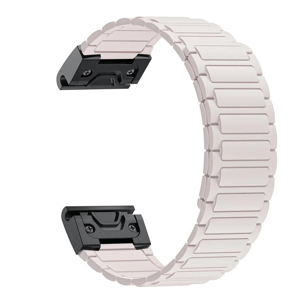 26-мм магнитный силиконовый ремешок для Garmin Band Fenix 8 51MM 7X 7 Pro Fenix 6X 5X 5Plus Tactix 7 Enduro 3 Петля descent mk1 Браслет