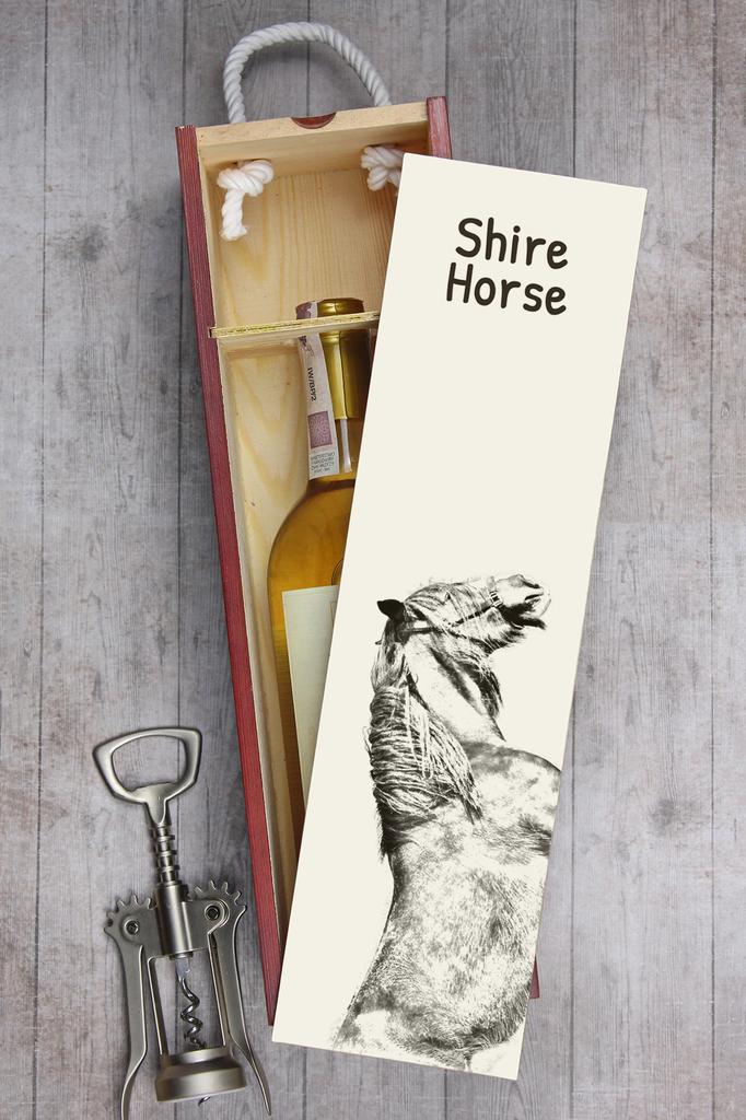 Shire – Wine box with a horse, alcohol box with graphics | Art-Dog