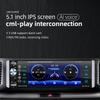 Single Din Car Stereo MP5 Player 5.1Inch Touchscreen Car Audio Radio Compatible with Bluetooth TF USB Frequency Modulation