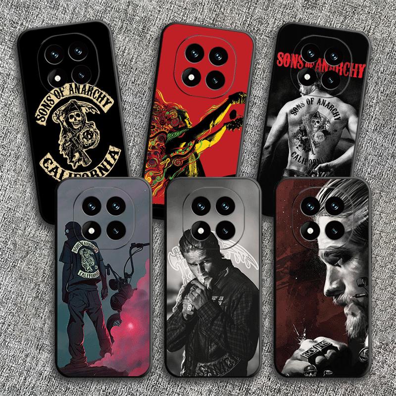 Мягкий чехол для телефона Sons Of Anarchy для Xiaomi Redmi Note 12 13 14 15 Pro Plus 11 12S 11S 11T 10 4G Черный чехол Задняя крышка