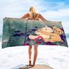 Cartoon Teddy Bear Printing Series Seaside Vacation Beach Towel Swimming Bath Towel Sports Towel