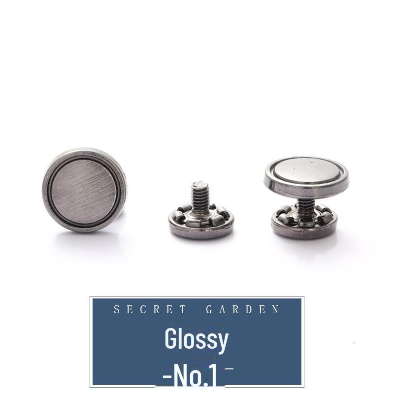 Пляжные тапочки с металлическими заклепками и съемной пряжкой: Сандалии с регулируемой высотой без гвоздей и сменными пуговицами.