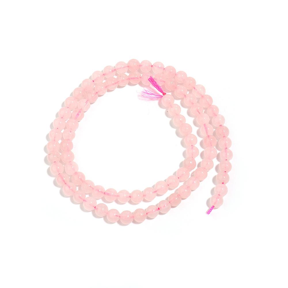 Розовый кварцевый кристалл ювелирные изделия 4-12 мм камни свободные бусины серии DIY подвески браслет ожерелье аксессуары для ножного браслета