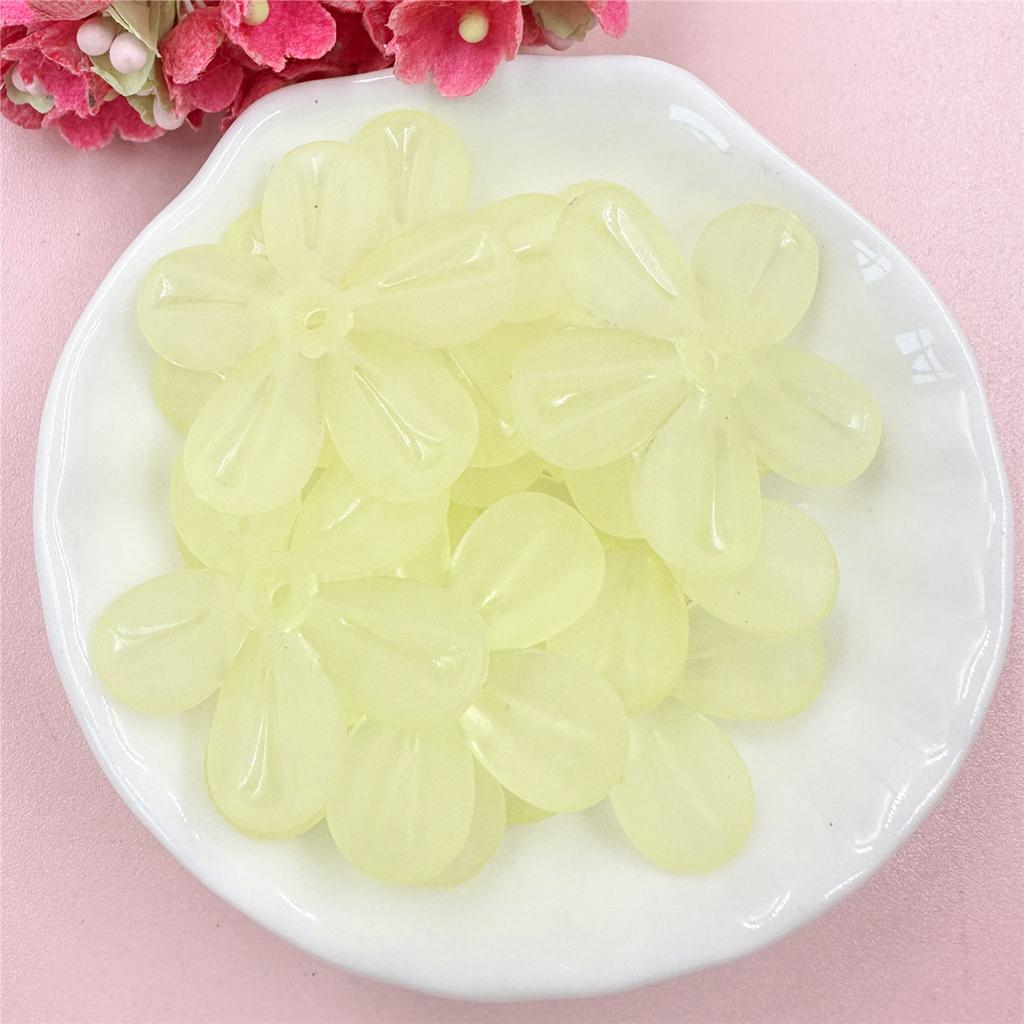 10 шт. 29 мм акриловые матовые цветочные бусины россыпью для изготовления украшений своими руками головные уборы телефонная цепочка ручная работа