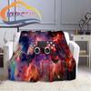 Flannel Game Handle Blanket Gamer  Print All Season Lightweight Plush Cozy Super Soft Luxury Couch Sofa Bed