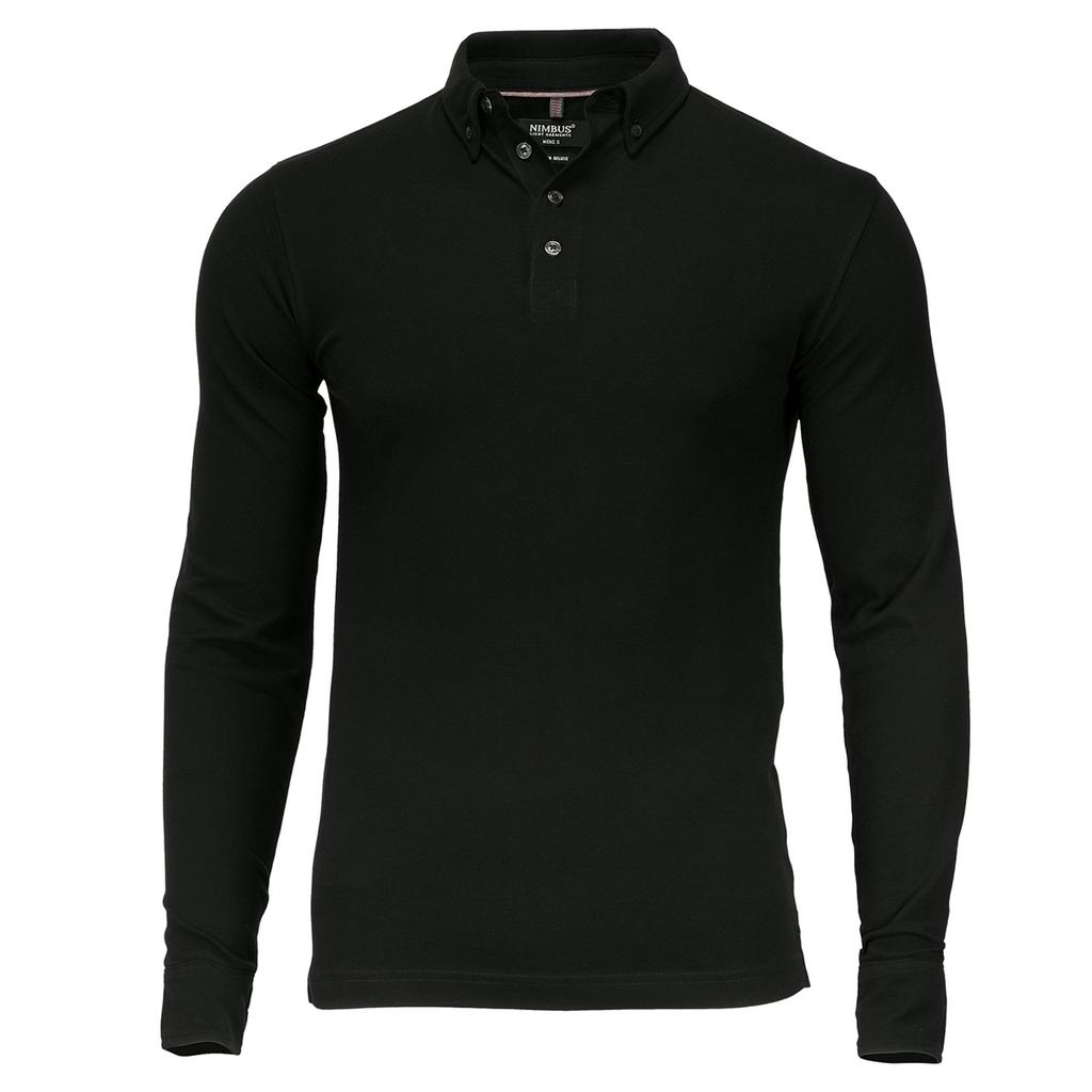 Nimbus Mens Carlington Deluxe Long Sleeve Polo Shirt