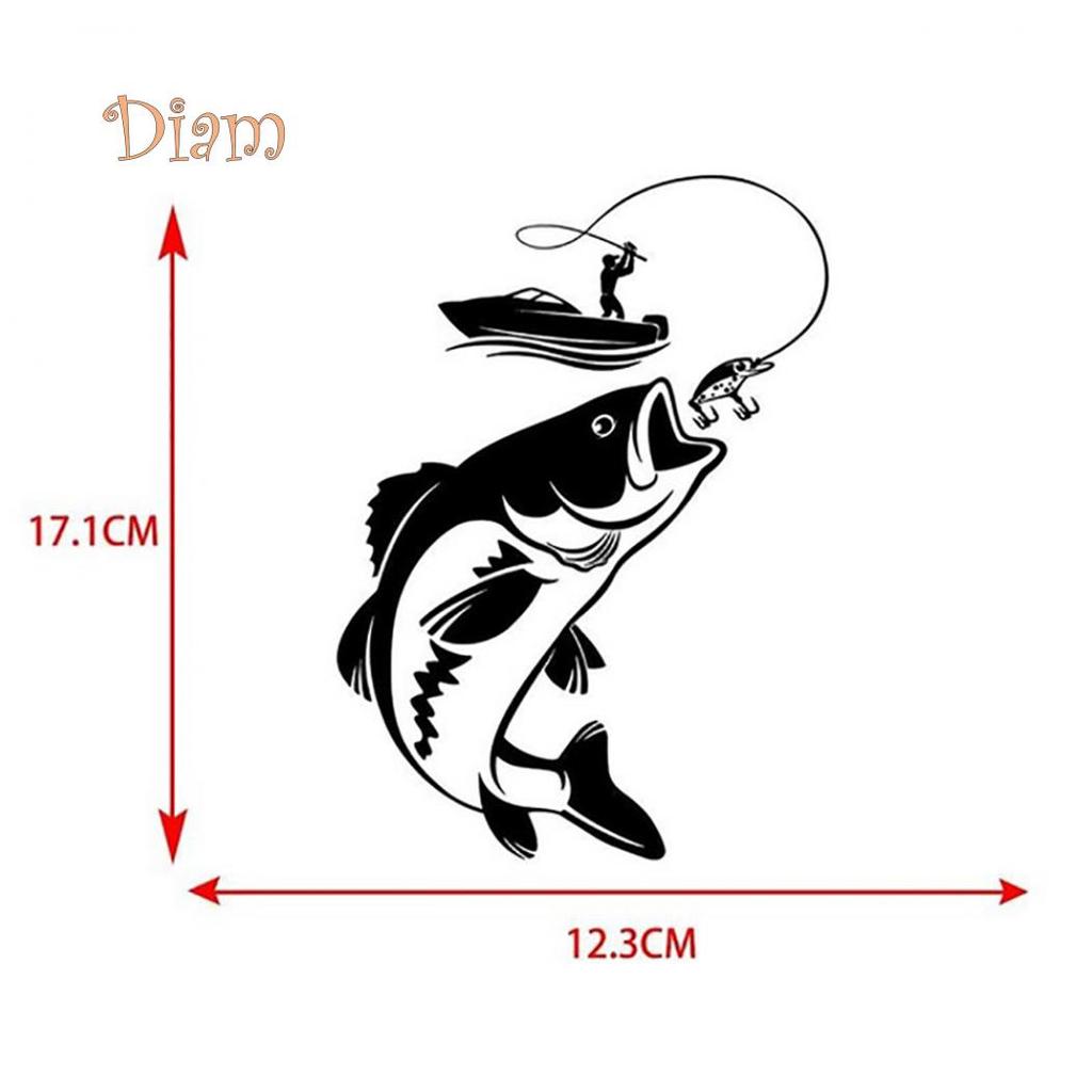 SP Fishing Fisherman Fish Boat Reflective Car-Styling Vehicle Decals Sticker Decor