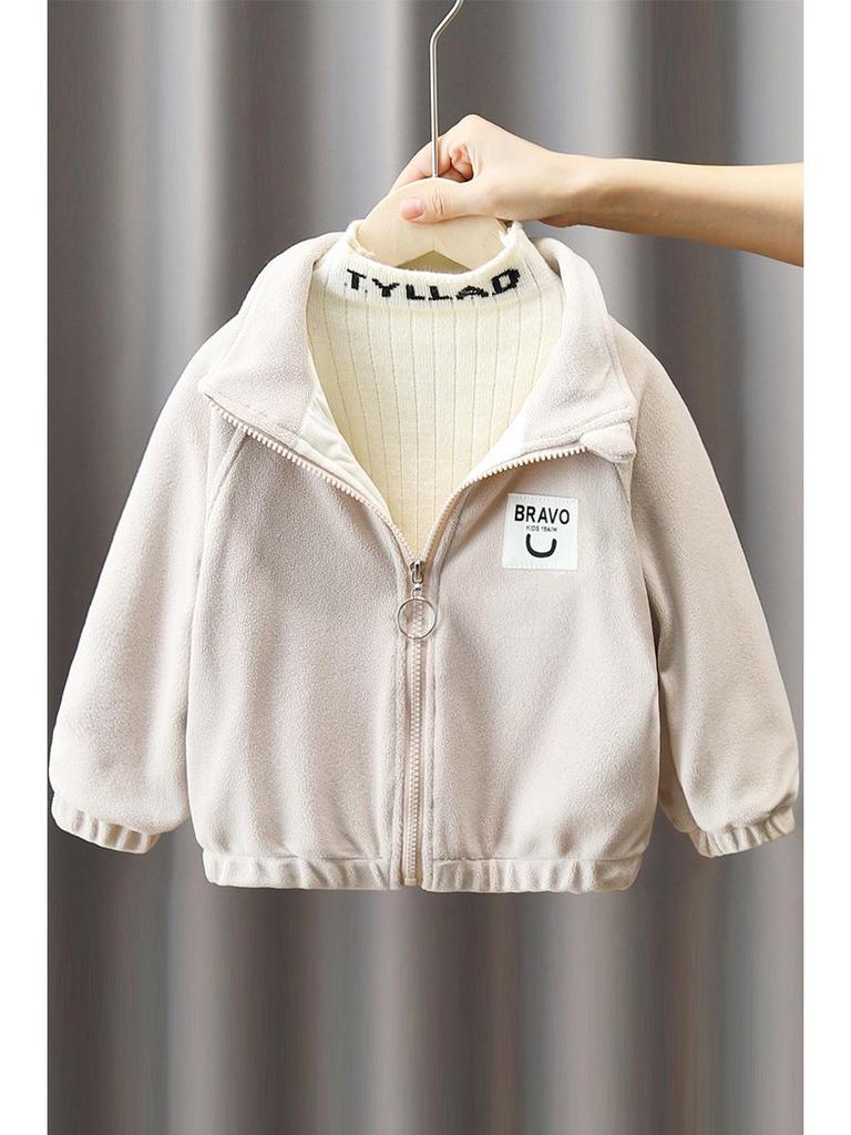 Флисовая куртка для мальчиков - зимняя коллекция 2023 года, теплый флис для осени/зимы