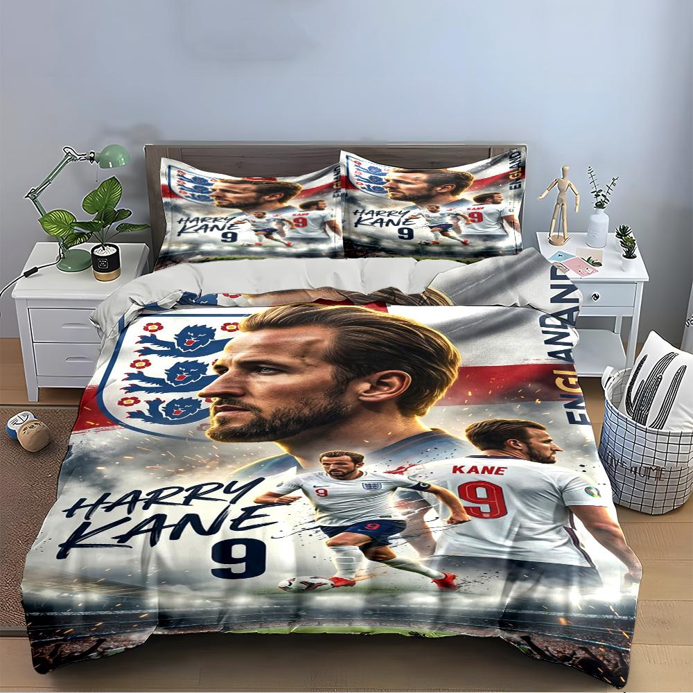 Harry Kane England Football Bedding Set Bedding set (1 duvet cover, 2 pillowcases, duvet not included) sofas