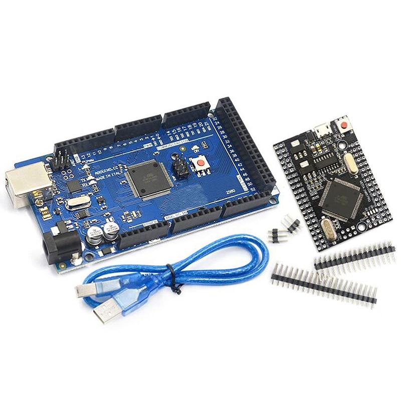 Mega2560 ATMEGA16U2/Pro Mini MEGA 2560 Mega + WiFi R3 ATmega2560 чип CH340G для Arduino UNO R3 макетная плата WeMos ESP8266