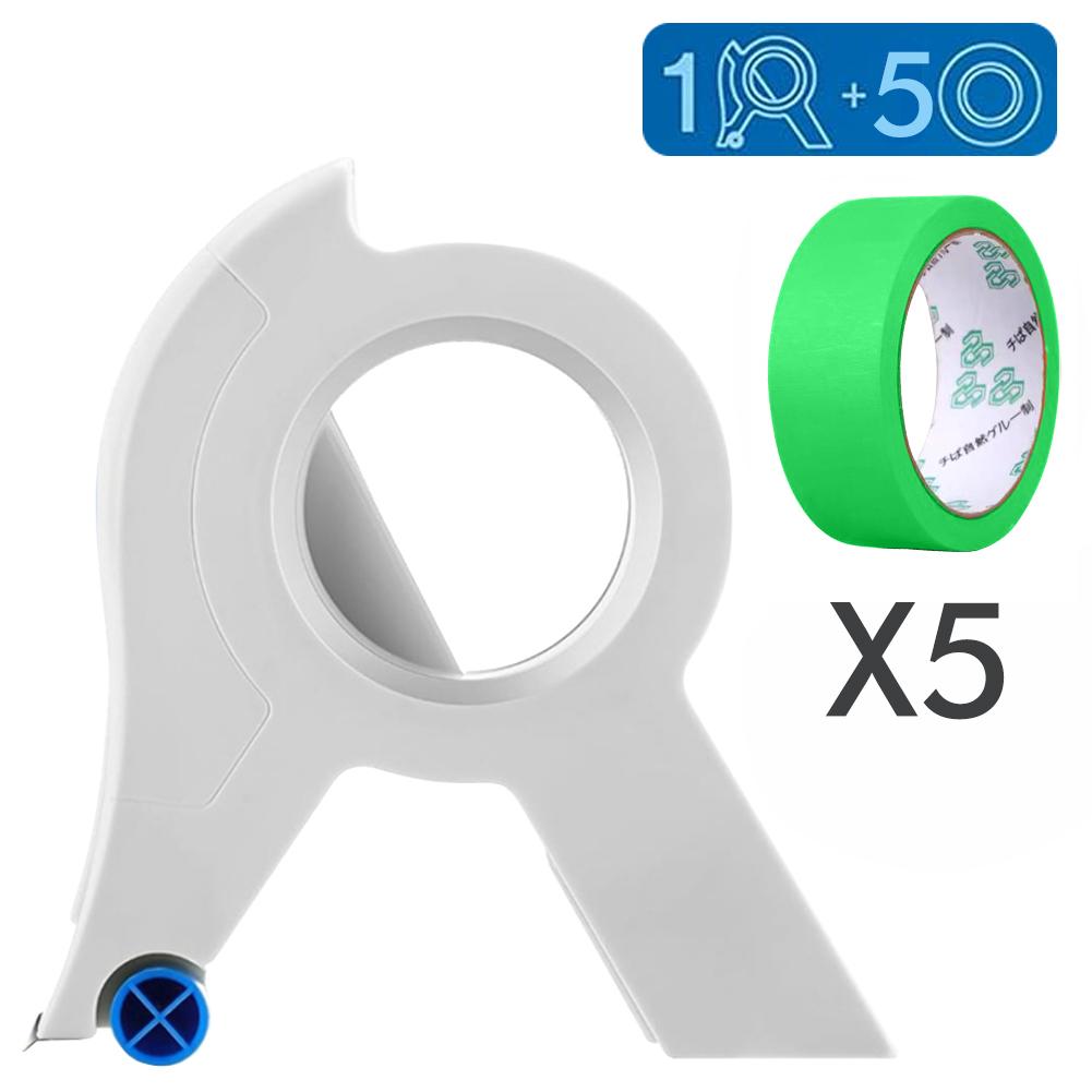 Новый аппликатор-диспенсер для малярного скотча, машина для клейкой ленты с инструментом для резки ленты для ремонта и украшения трещин в плитке