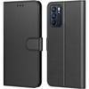 Case - OPPO - Reno 6 - Synthetic Leather - Magnetic Flap - Card Slots