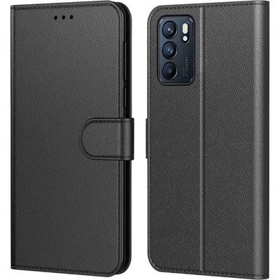 Чехол - OPPO - Reno 6 - Искусственная кожа - Магнитная застежка - Держатель для карт