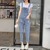 Summer Women Korean Fashion Lovely Chrysanthemum Causal Suspenders Women Jeans Denim Overalls Pants For Women Ninth Jeans