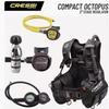 Cressi STARTPRO Scuba Diving BCD Set with Regulator & Triple Gauge