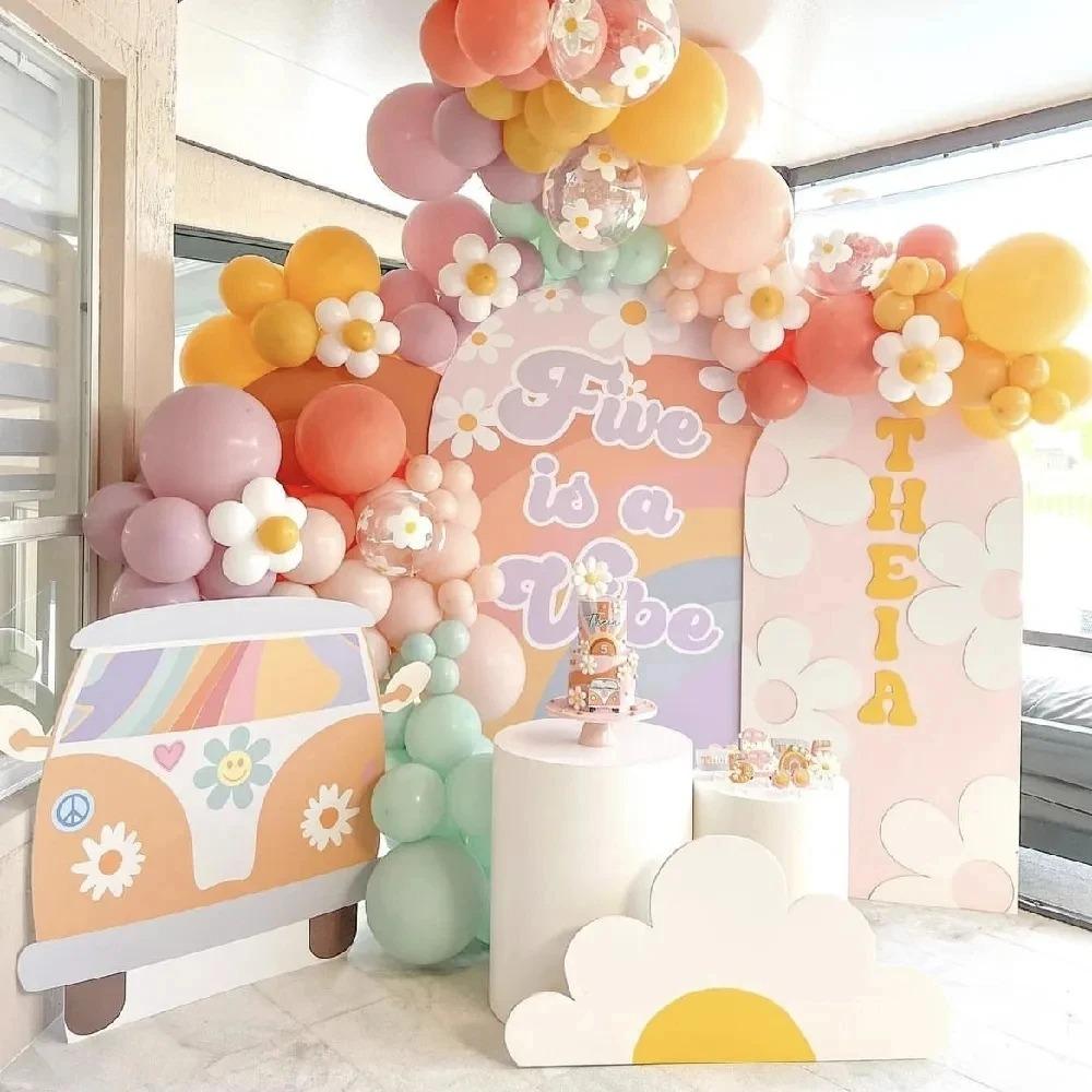 Foam Daisy Party Background White Daisy Birthday Decor Creative DIY Cardboard Cutout Home