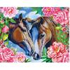 Алмазная картина, лошади, стразы, домашний декор, вышивка