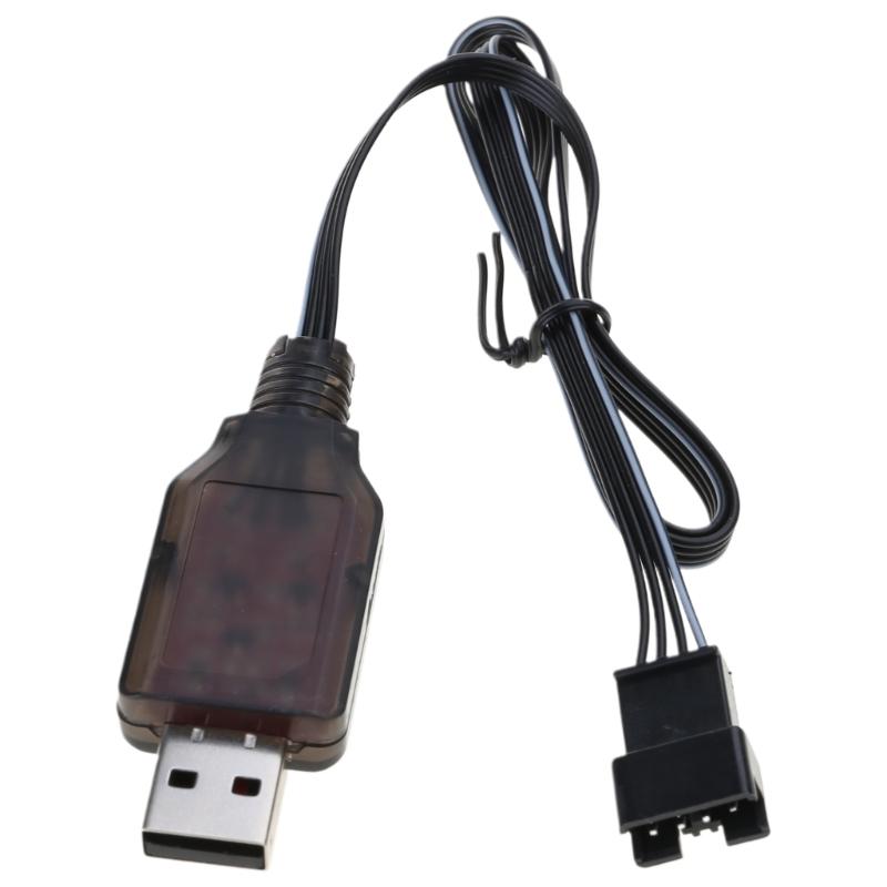 SM4P Plug Lithium Battery Charger 2 Group 3.7V Charging Cable Cord for DE36W DE65 HM202 EC08 EC16 Car Black