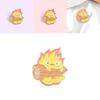 Creative Cartoon Flame Shaped Brooch Alloy Pin Adorable Unique Fashion Accessory For Men And Women