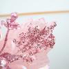 New 25CM Artificial Silk Flower Silk Sequin Fabric Flower Arrangement Ins Style Pink Decorating Flowers Christmas Tree