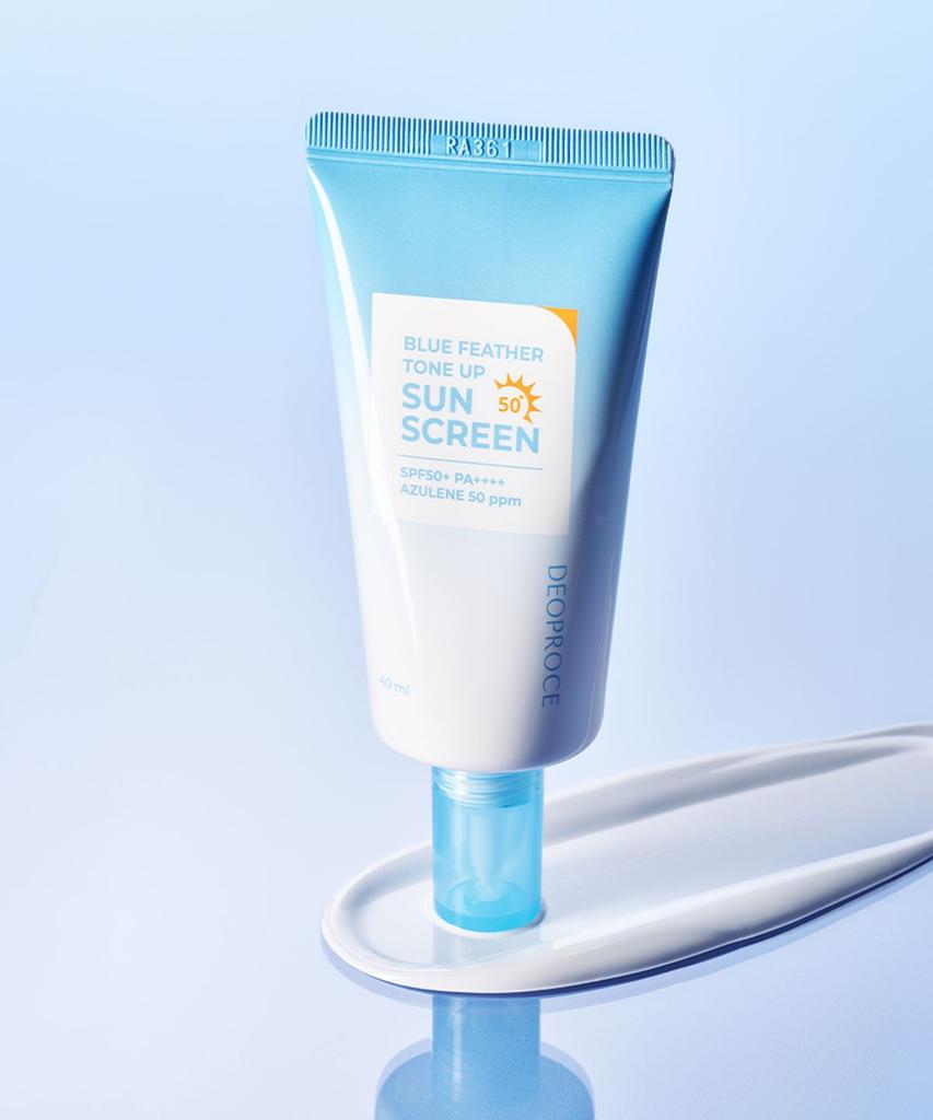 [DEOPROCE] Голубое перо Tone Up Солнцезащитный крем SPF50+ PA++++ 40 мл